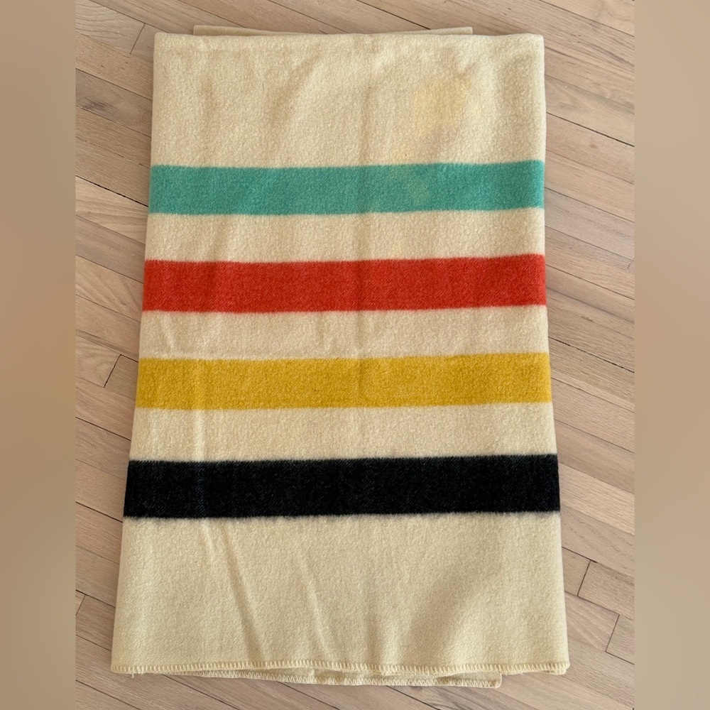 Vintage Striped Wool Blanket